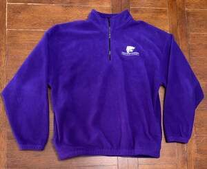 GTM Sportswear Kansas State University Wildcats 1/4 Zip Fleece Pullover Purple